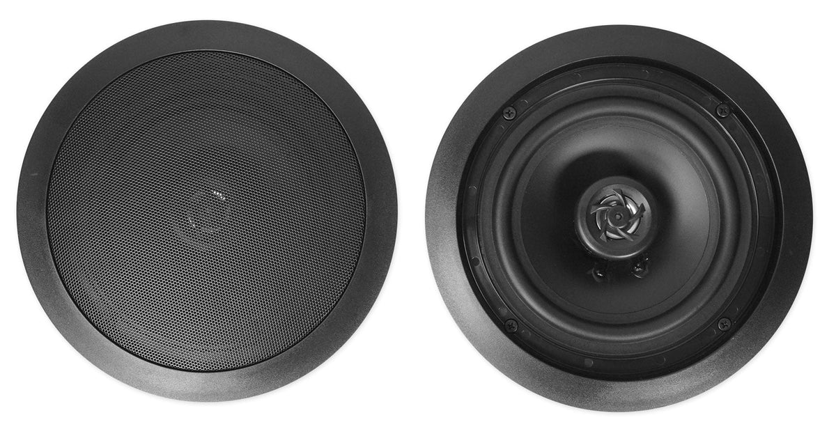 6.5" Black Ceiling Speaker Bluetooth Receiver Subwoofer V624