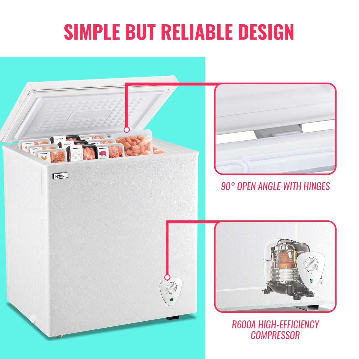 White 5.0 Cu.ft Chest Freezer O468610