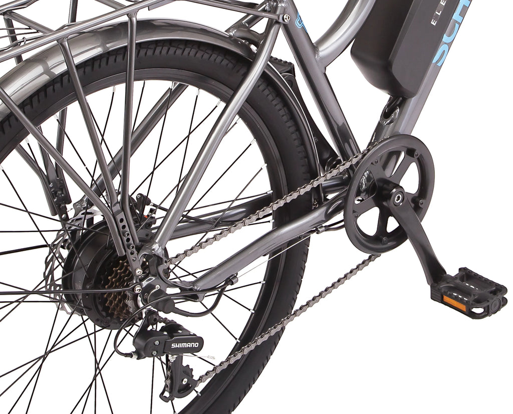 26 Low Step Cruiser Electric Bike 7 Speeds 250w Black Q70610