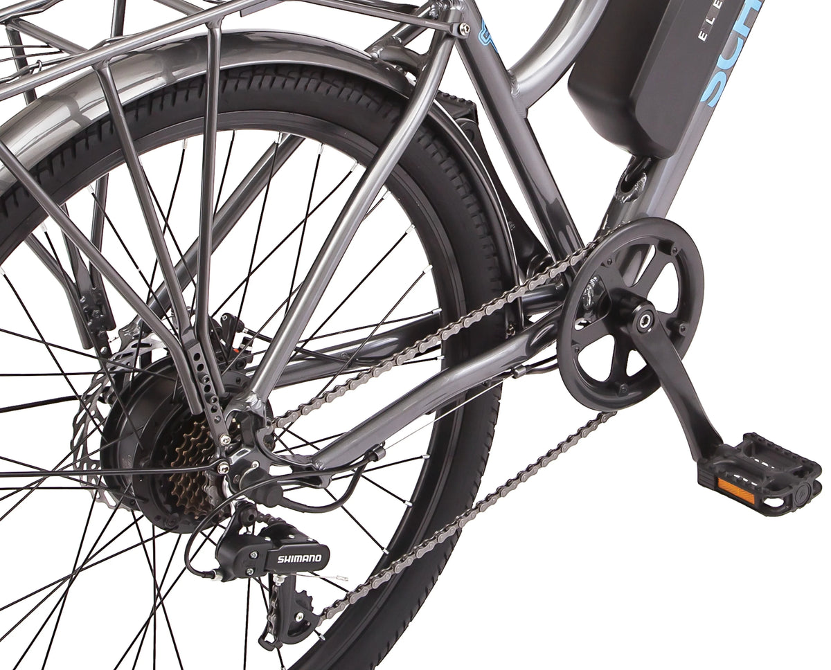 26 Low Step Cruiser Electric Bike 7 Speeds 250w Black Q70610