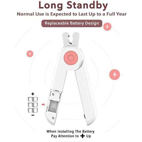Dog Nail Clippers and Trimmers with Safety Guard LED Light O77285