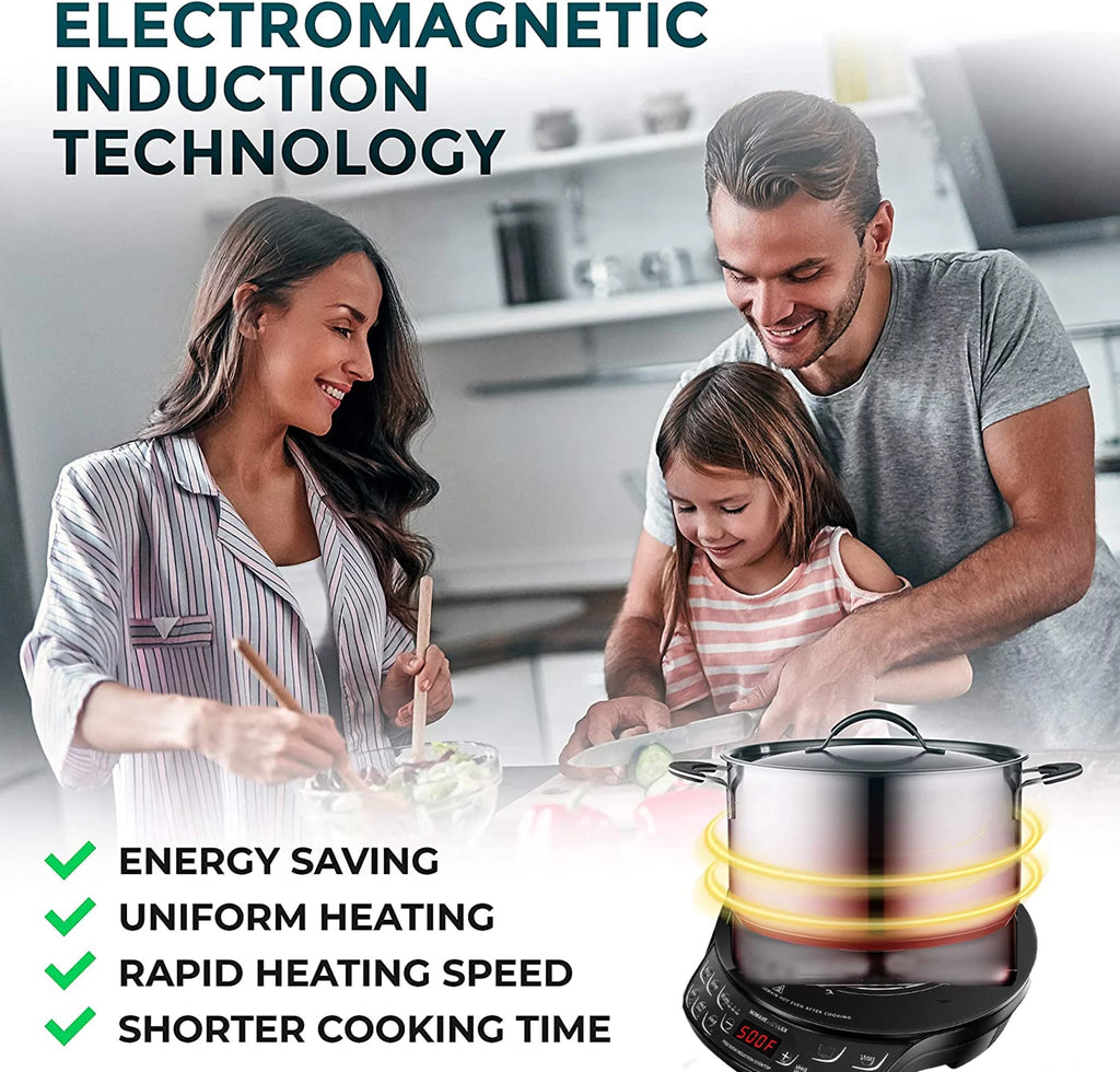 Portable Induction Cooktop with 6.5-inch Heating Coil O896