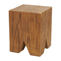 Brown Magnesium Oxide Outdoor Accent Table U1952