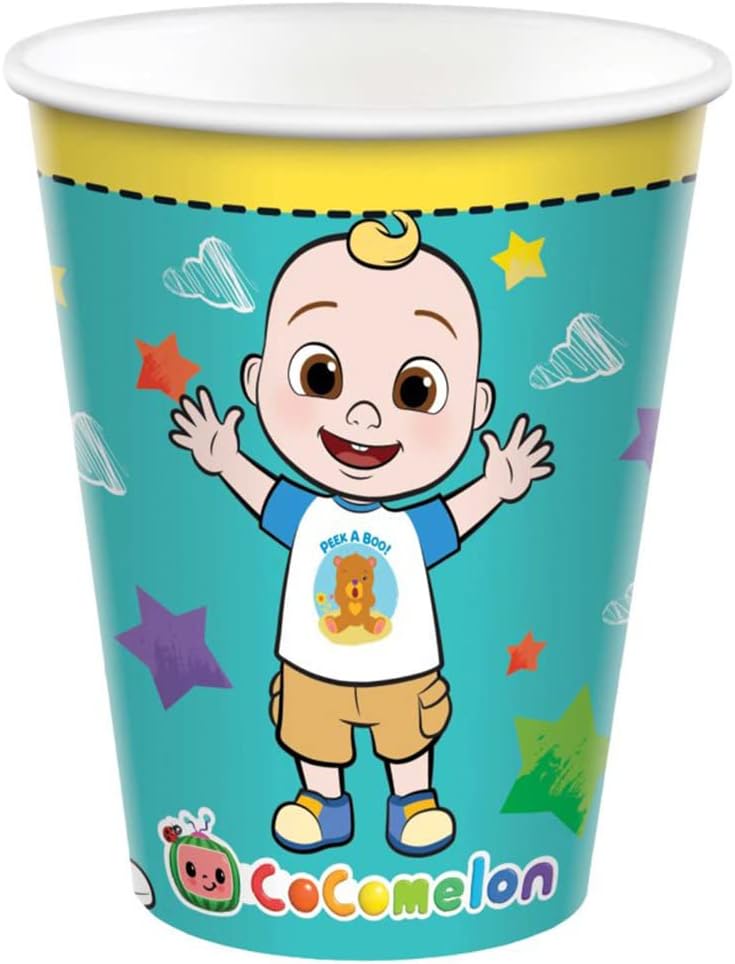 Green 9 oz Paper Party Cups Pack of 8 U50853