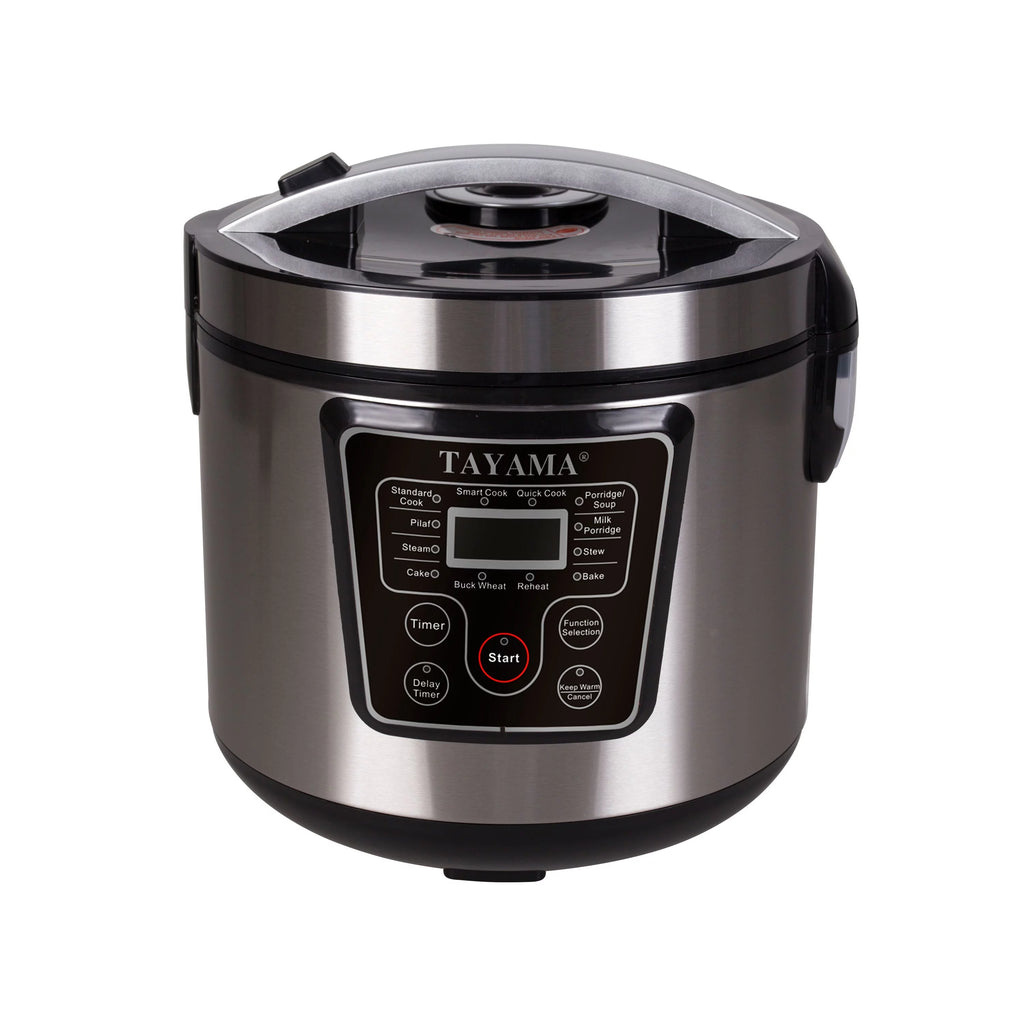 20-Cup Stainless Steel Digital Rice Cooker & Food Steamer I50145