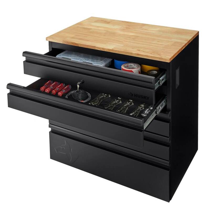 7 Piece Heavy Duty Welded Steel Garage Storage System in Black F116