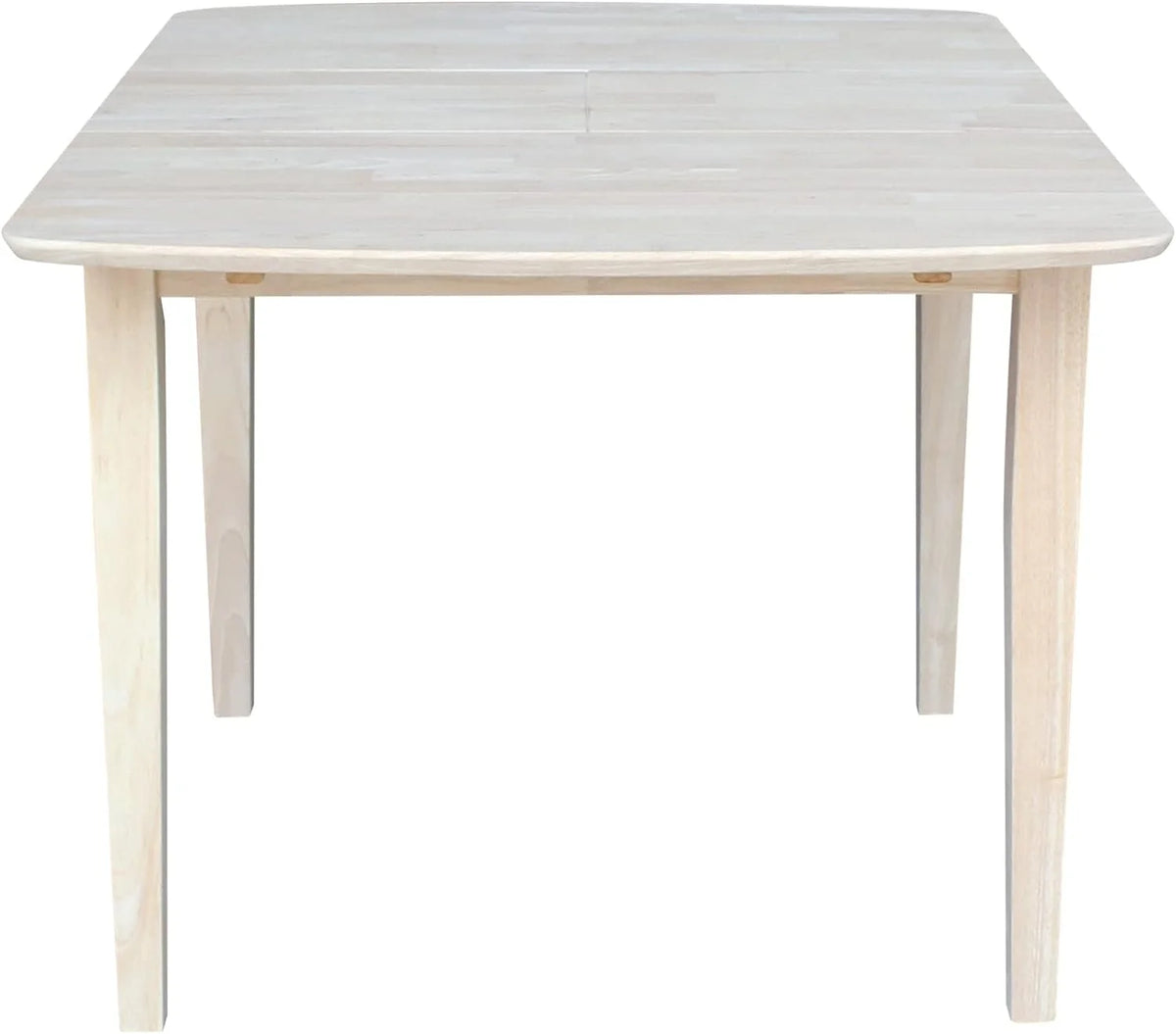 Unfinished Shaker Leg Dining Table With Extension U310509