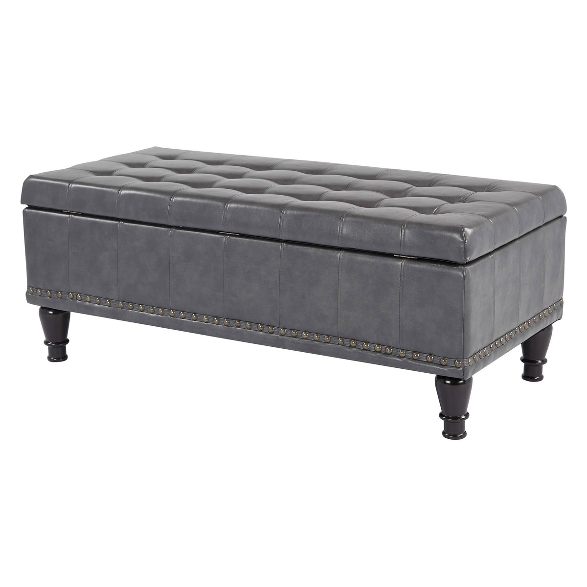Grey Storage Ottoman V598