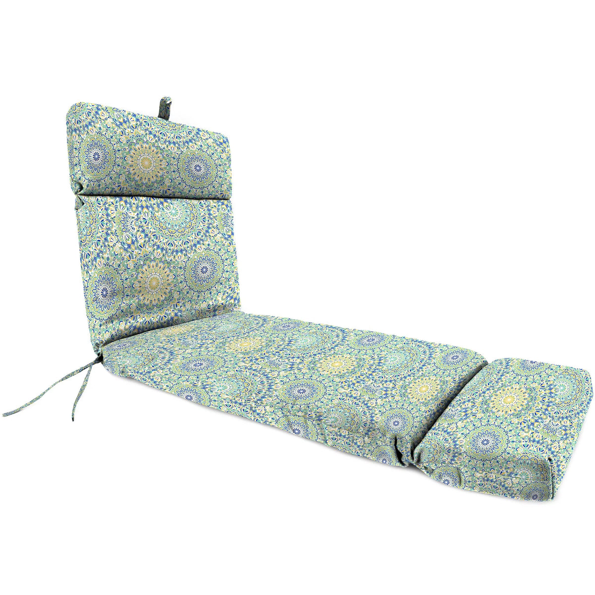Pewter Multicolor Paisley Rectangular Outdoor Chaise Lounge Cushion M742964