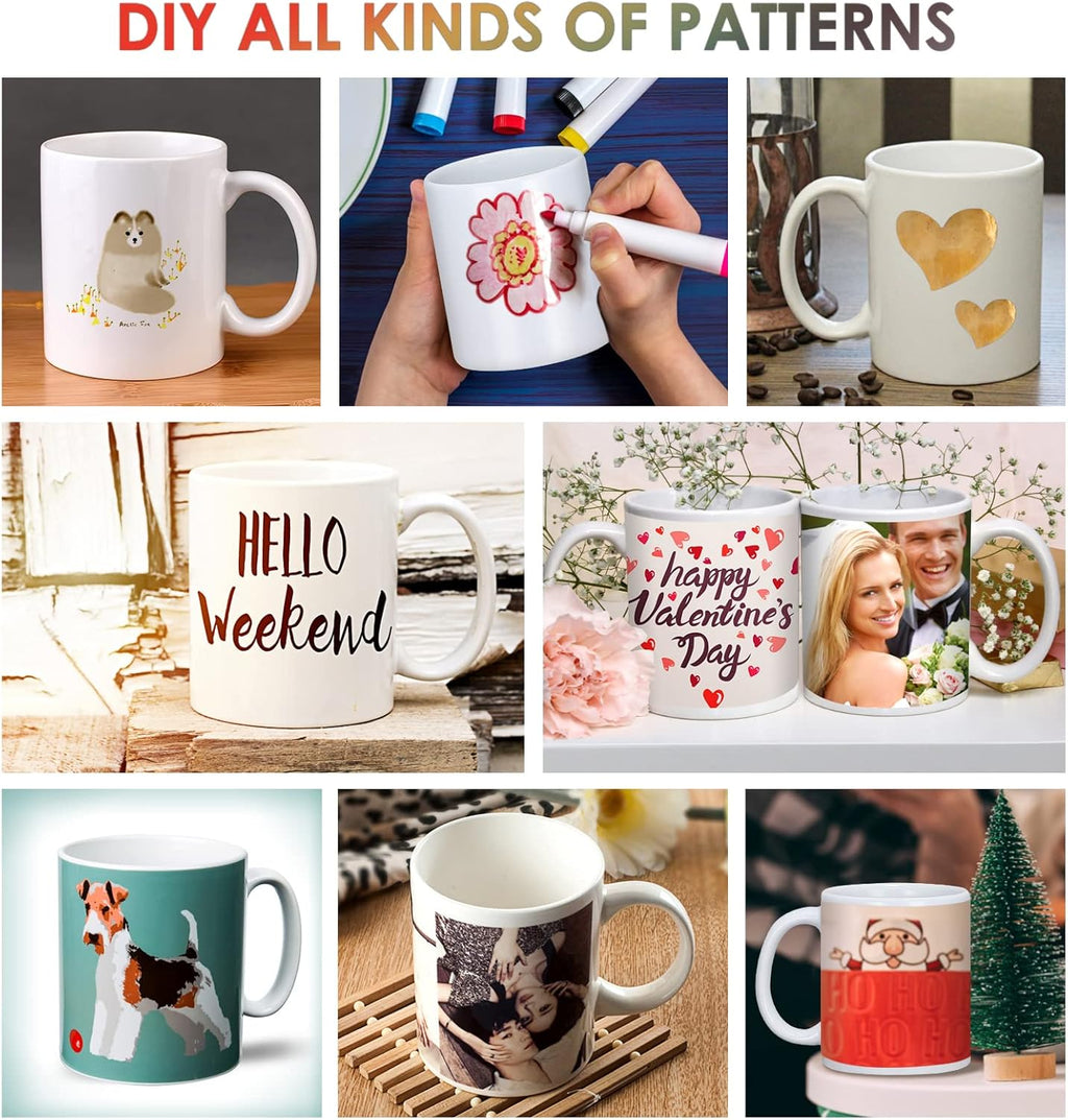 12 Pcs 11 oz White Ceramic Sublimation Mugs H5801