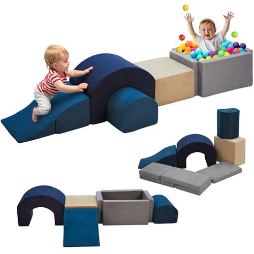 7 Pieces Soft Foam Climbing Blocks PlaySet N436077
