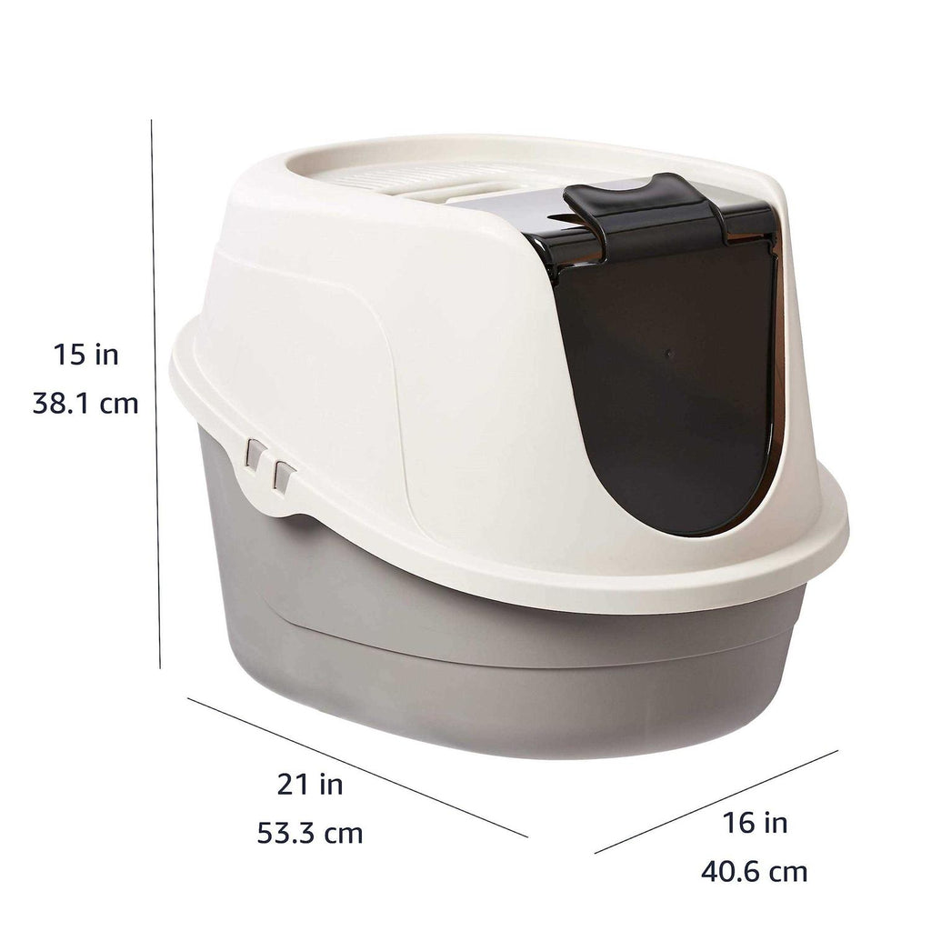 No-Mess Hooded Cat Litter Box Q371