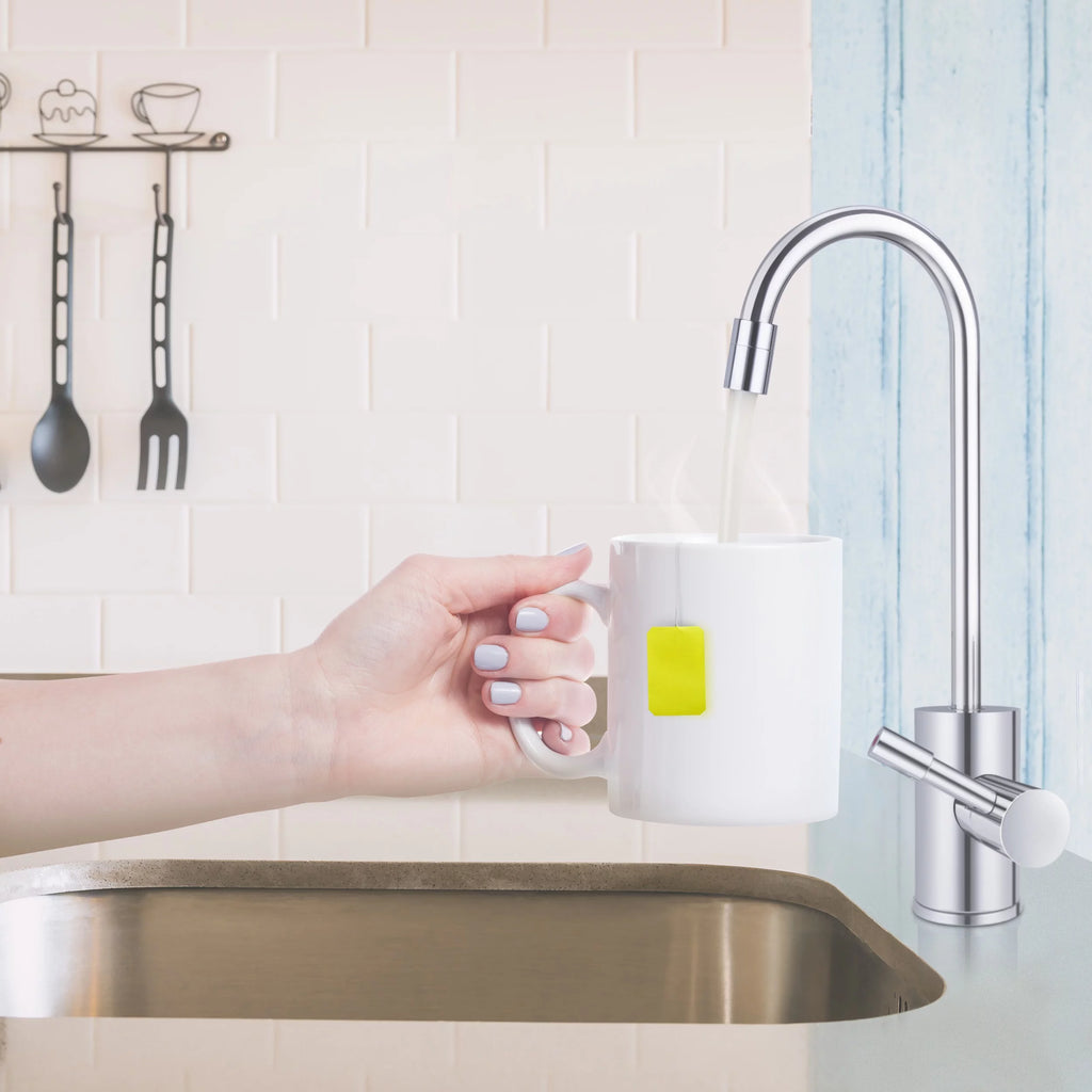 Chrome Single Handle Hot Water Dispenser F782