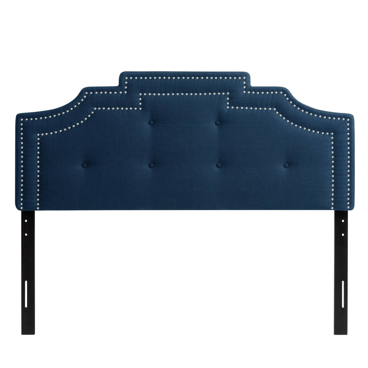 Navy Blue Button Tufted Headboard E1202