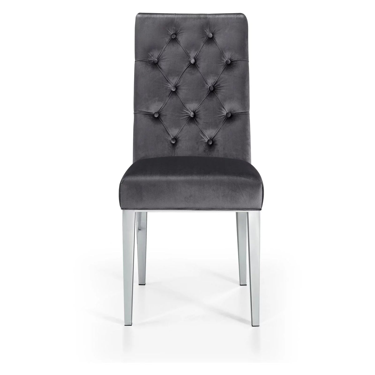 Black Velvet Dining Chair Set of 2 A7465