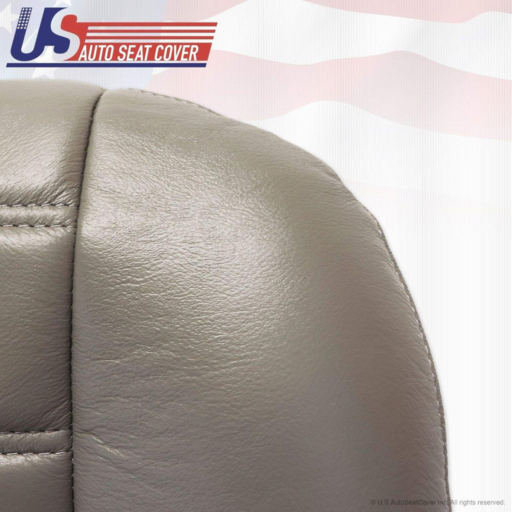 Wheat Gray Genuine Leather Seat Cover Y571312