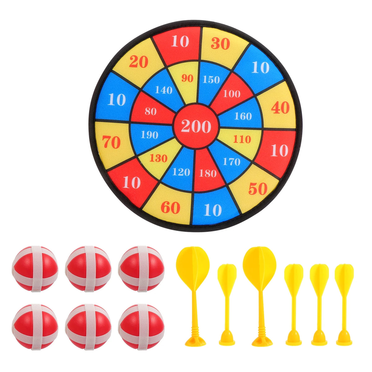 13Pcs Kids Sticky Balls Darts Board Toys D970133