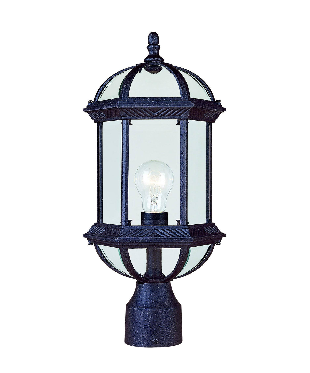 Textured Black Post Lantern B17698