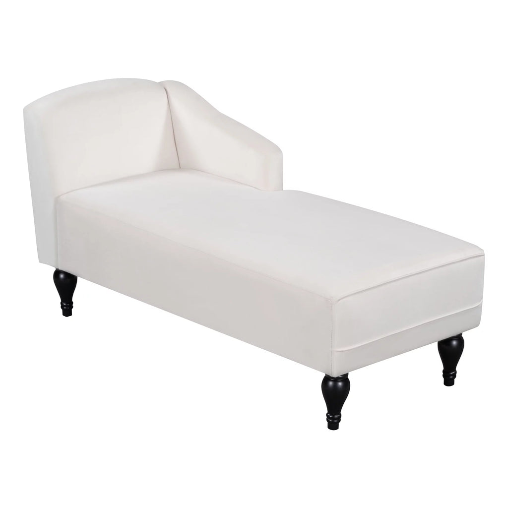 58 inch Velvet Button Tufted Chaise Lounge Sofa G56672