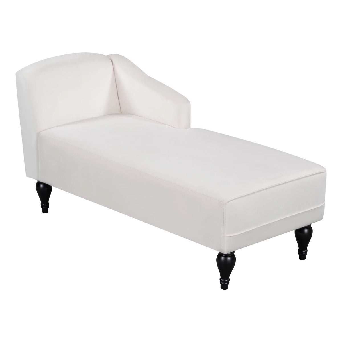 58 inch Velvet Button Tufted Chaise Lounge Sofa G56672