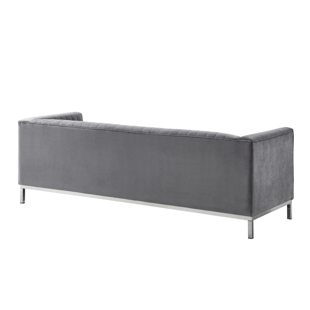 Velvet Tuxedo Sofa H3345