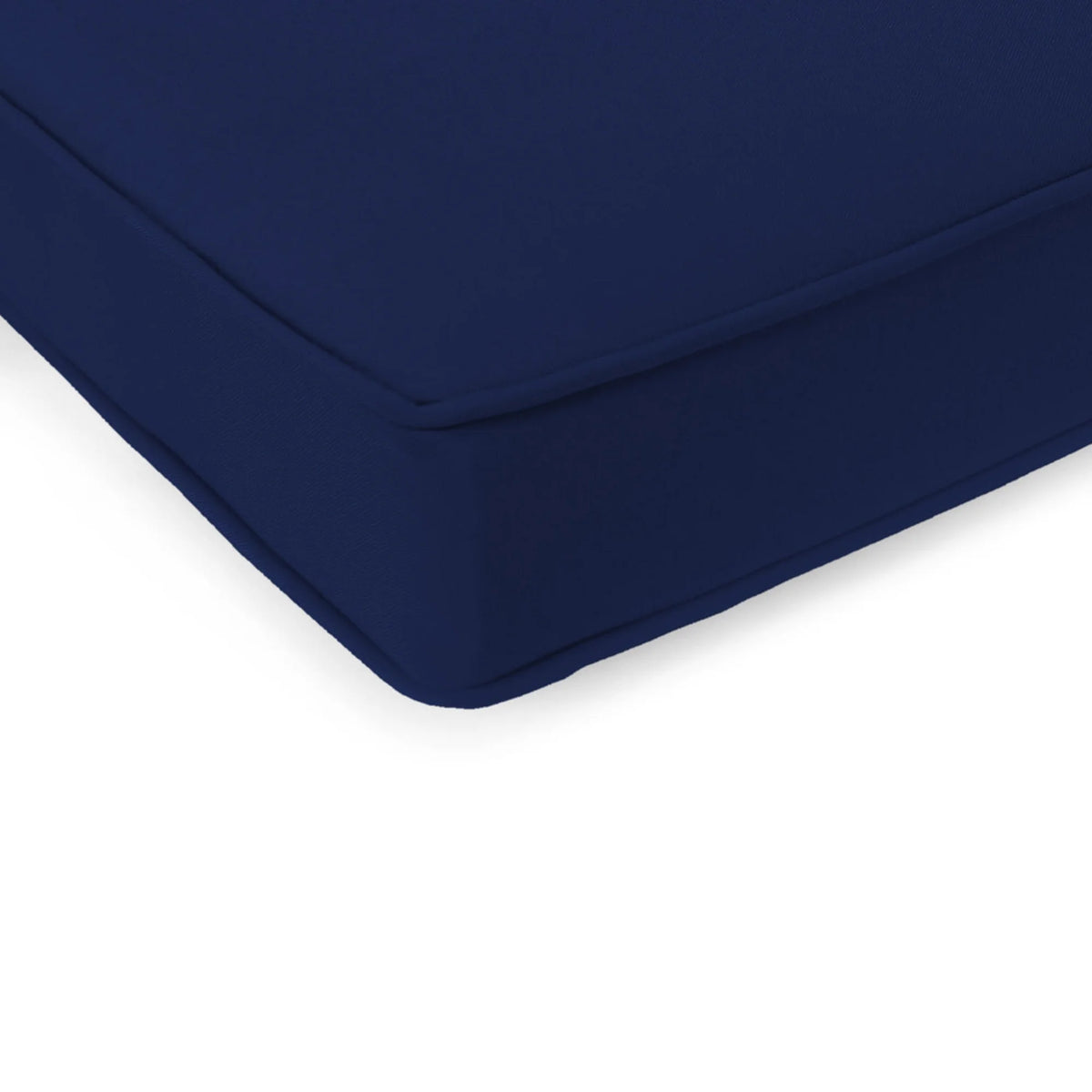47" x 17" Canvas Navy Outdoor Settee Swing Bench Cushion with Ties and Welt S5992