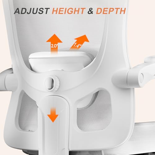 Ergonomic High-Back Mesh Office Chair with Footrest R554843