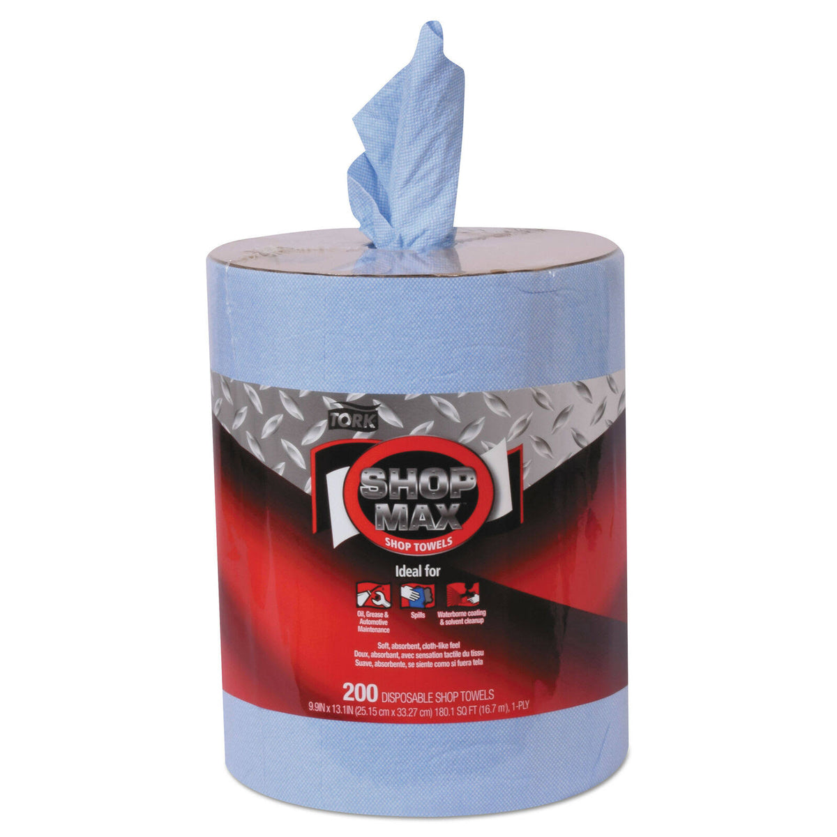 Blue Centerfeed Wiper Refill, 9.9x13.1, 200/Roll, 2 Rolls/Carton F18458