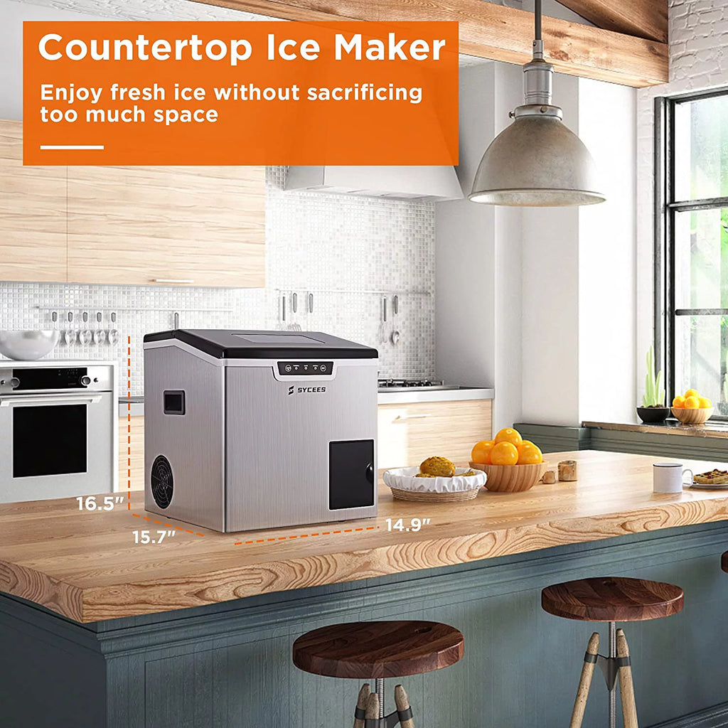 2-in-1 Countertop Ice Maker and Shaver Machine with Ice Scoop and Basket E741