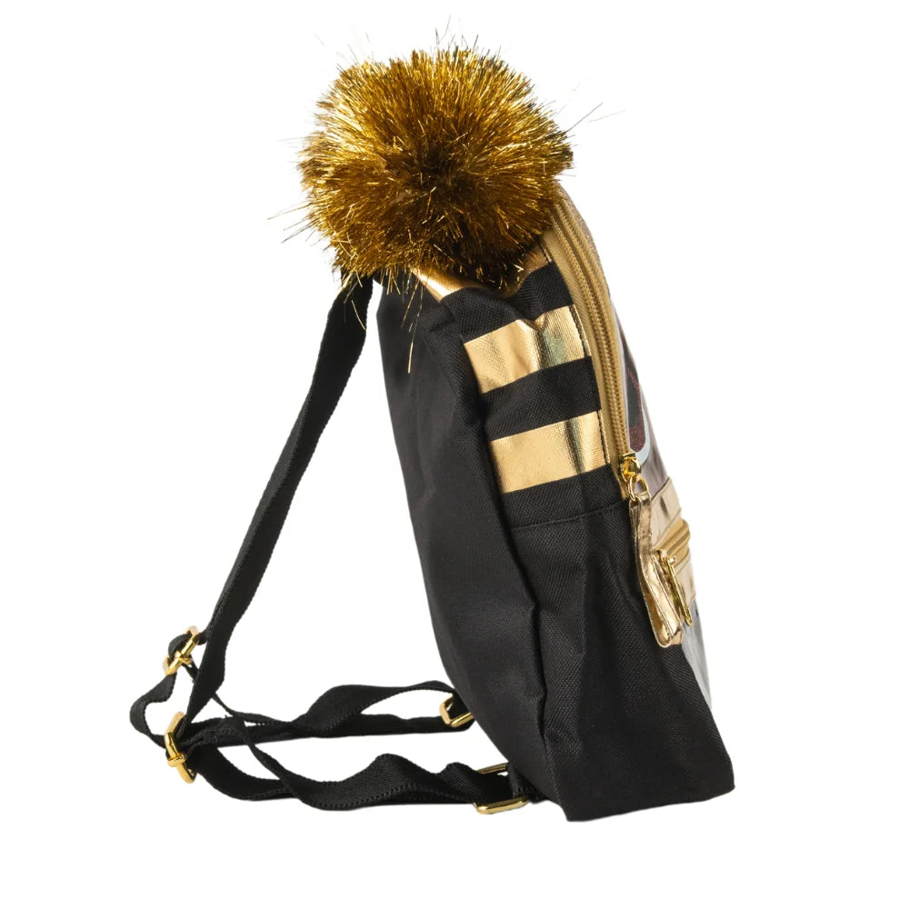 Gold Mini Backpack Purse 10 inch Y9506