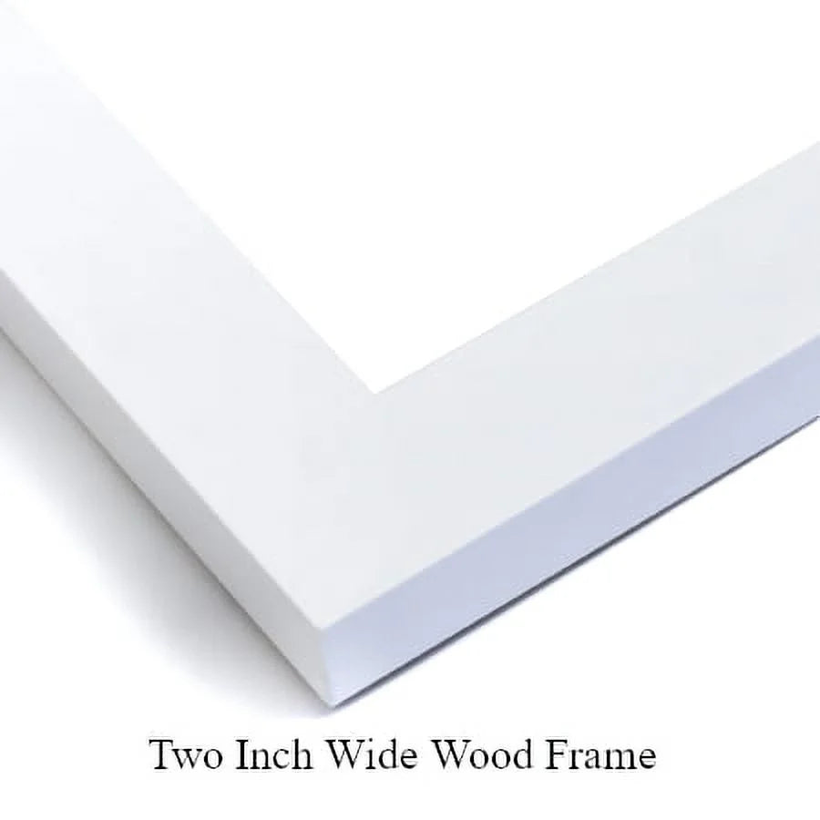 15x15 White Wood Framed Art Print L99037
