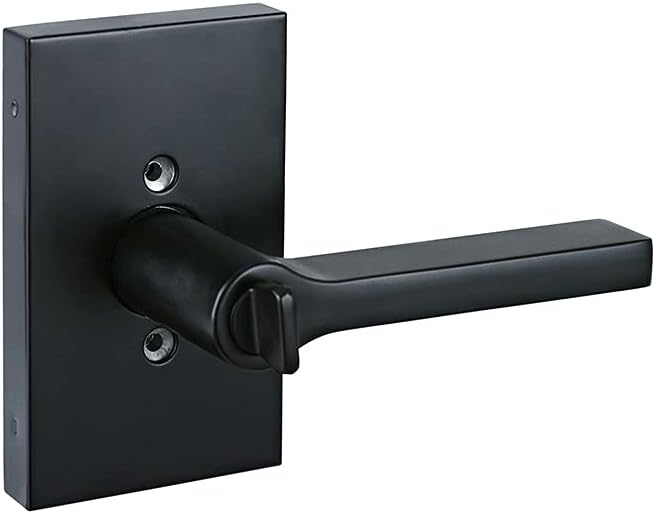 Matte Black Keyed Entry Door Handle Set M115746