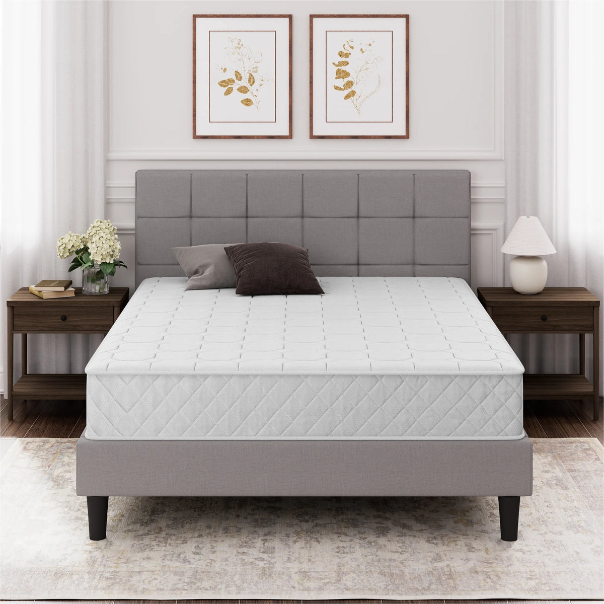 8 Quilted Hybrid Foam and Pocket Spring Mattress T8167