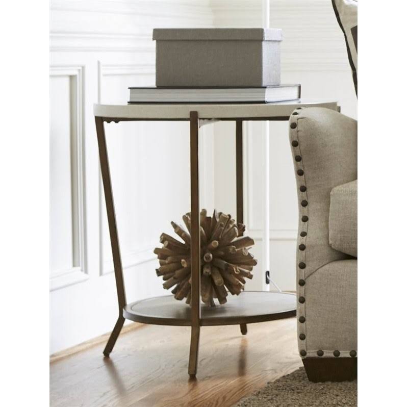 Brown Round End Table M63956