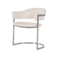 White Leatherette Dining Chair V383872