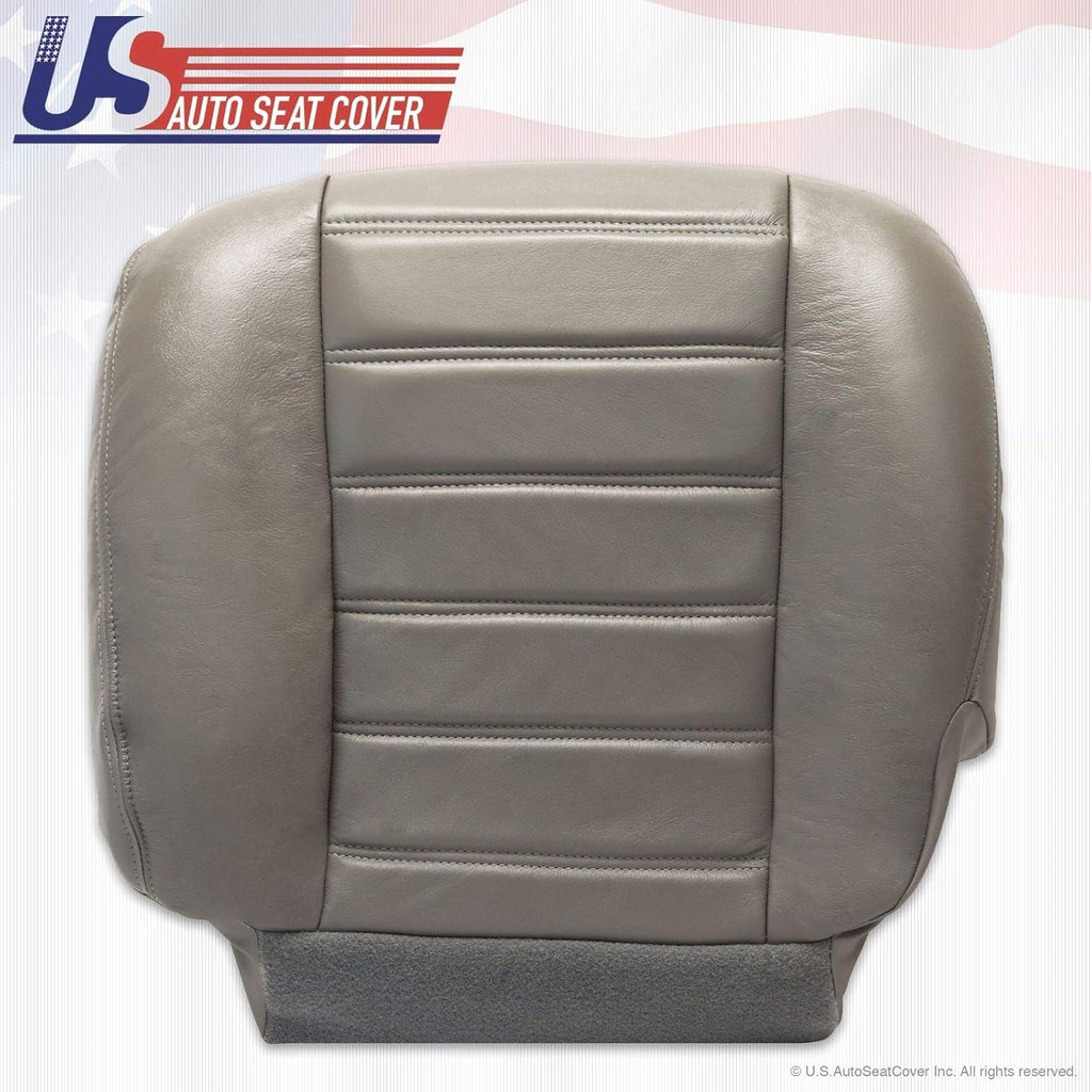 Wheat Gray Genuine Leather Seat Cover Y571312