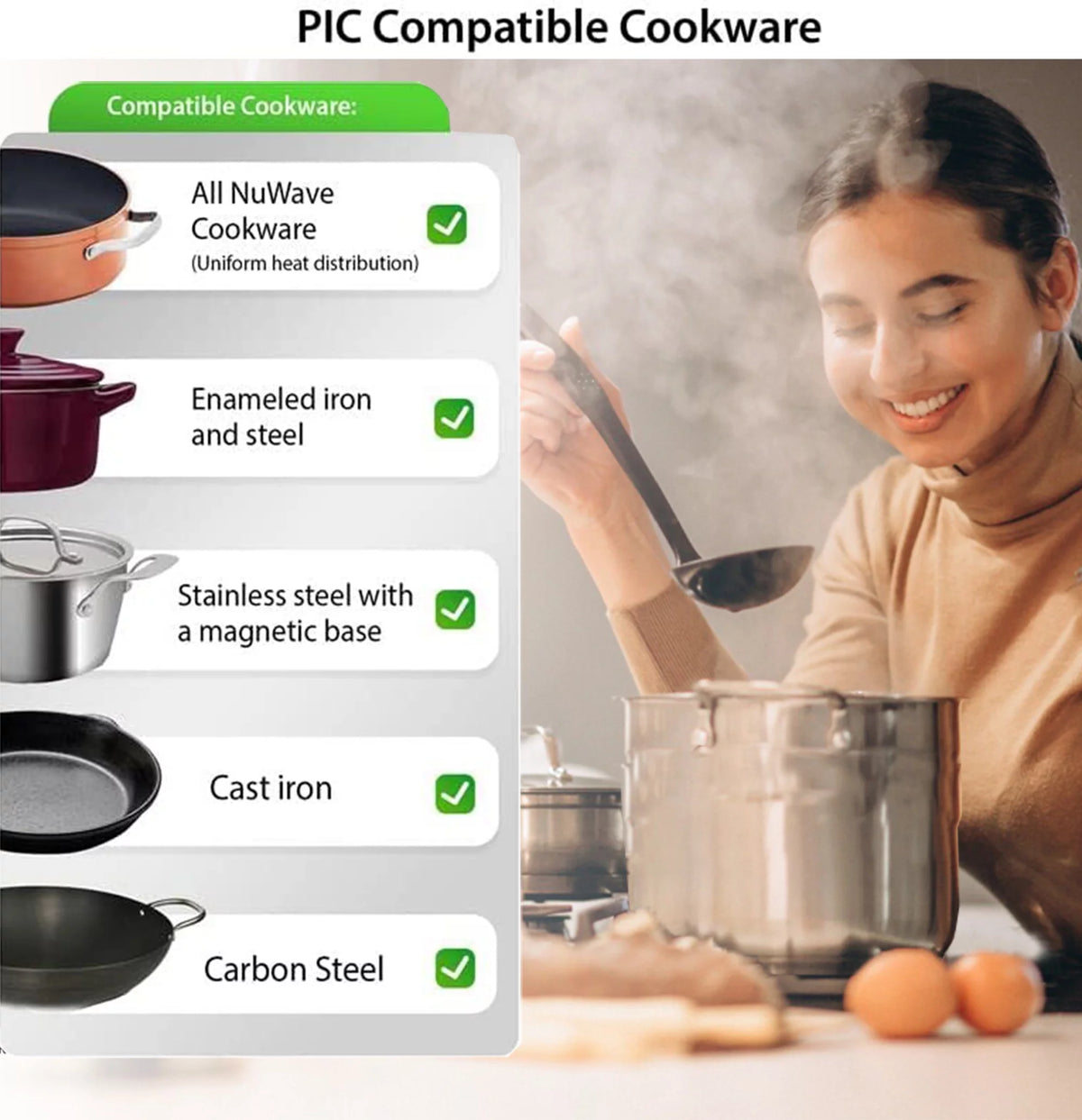 Portable Induction Cooktop with 6.5-inch Heating Coil O896