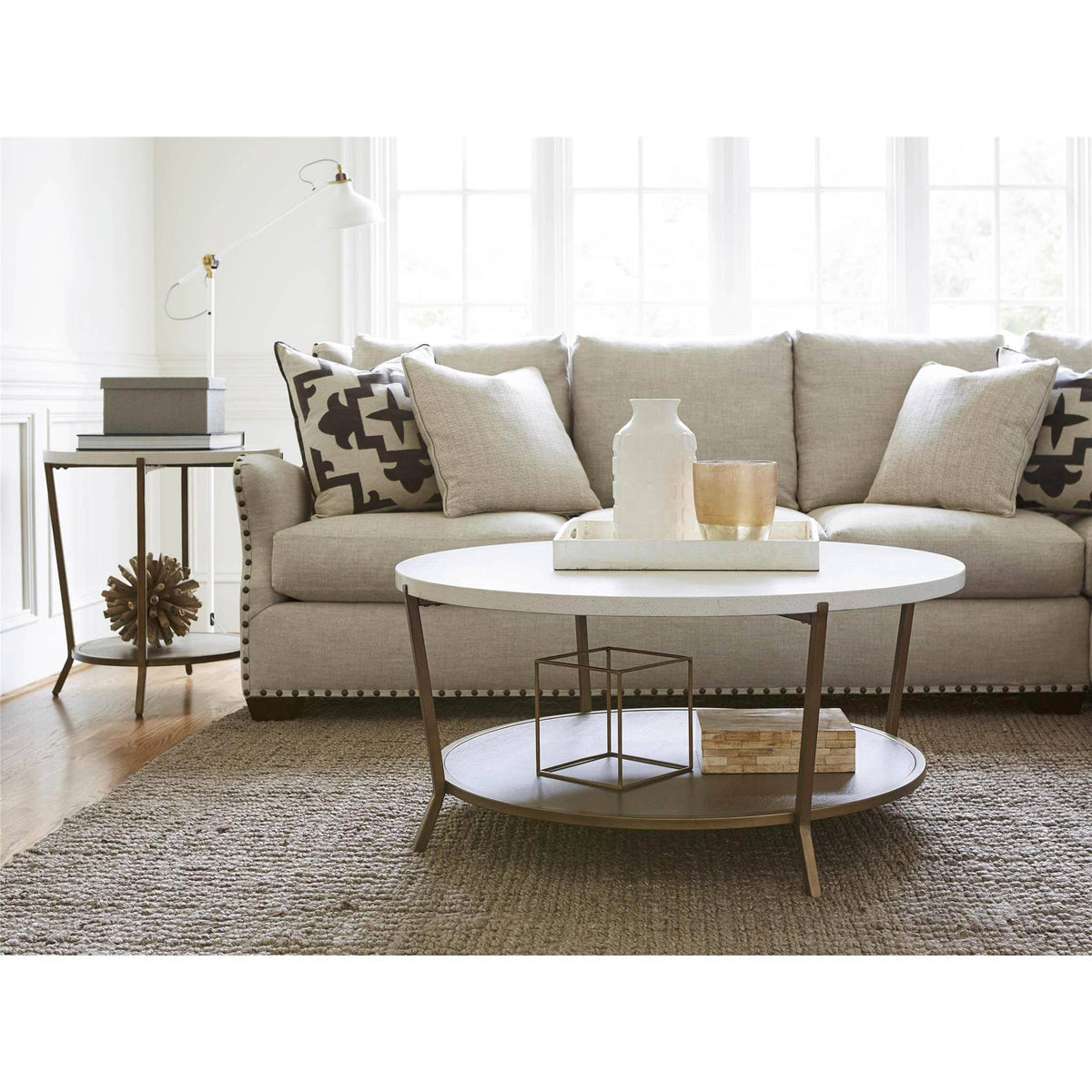 Brown Round End Table M63956