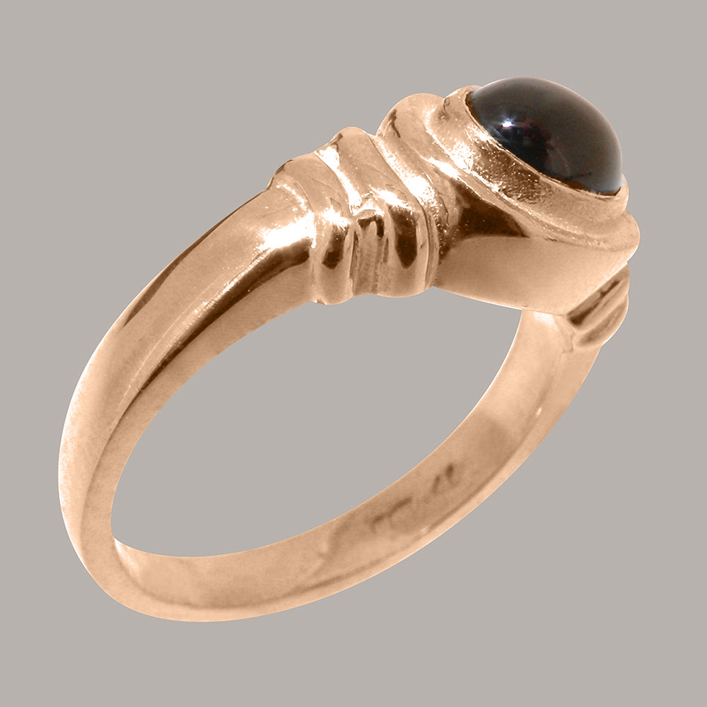 9k Rose Gold Garnet Engagement Ring D2487