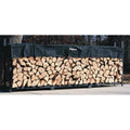 12ft Black Firewood Rack B2562