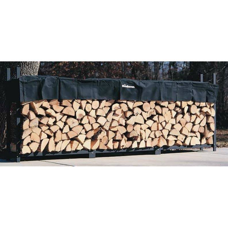 12ft Black Firewood Rack B2562