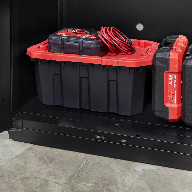 7 Piece Heavy Duty Welded Steel Garage Storage System in Black F116