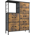 Tall 10 Drawer Fabric Storage Tower Dresser K962978