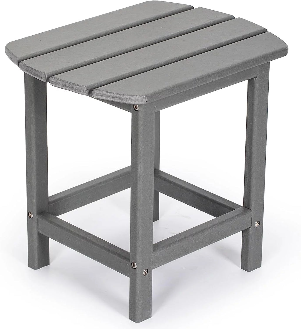 White HDPE Outdoor Side Table C673796