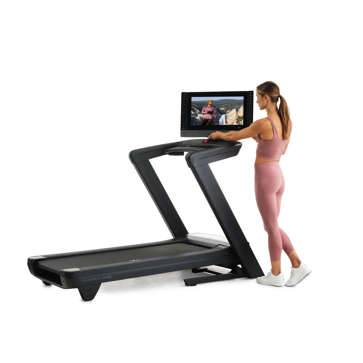 Treadmill with 22” Pivoting Touchscreen P690396
