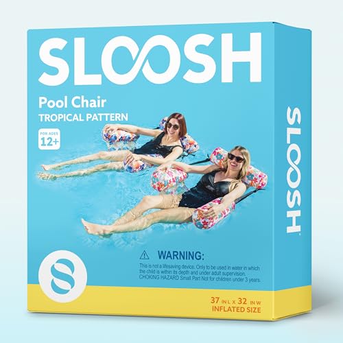 2 Pack Inflatable Pool Floating Lounge Chairs V154