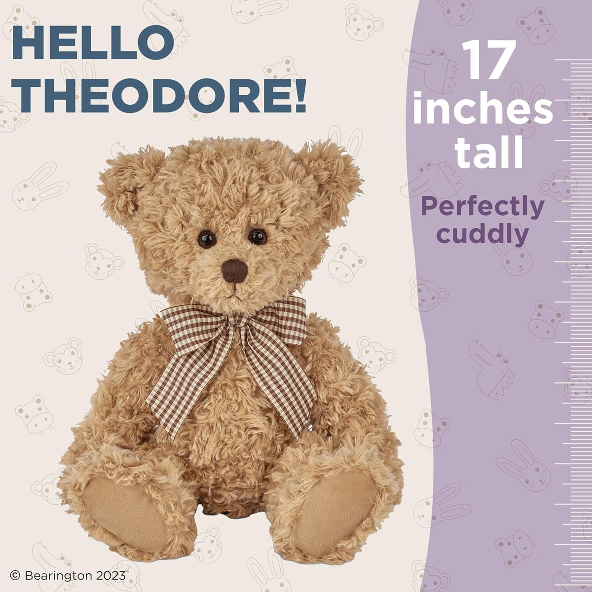 Brown Plush Teddy Bear, 17 inches D598890