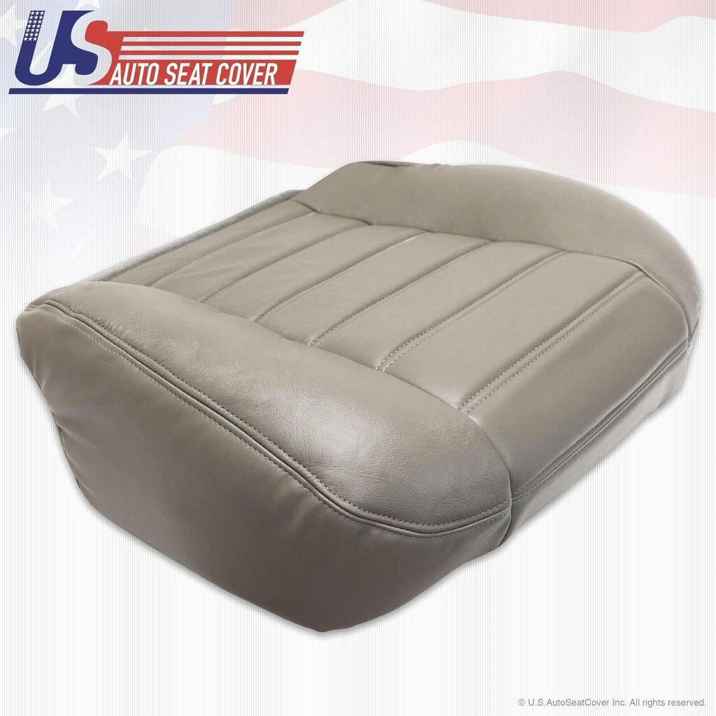 Wheat Gray Genuine Leather Seat Cover Y571312