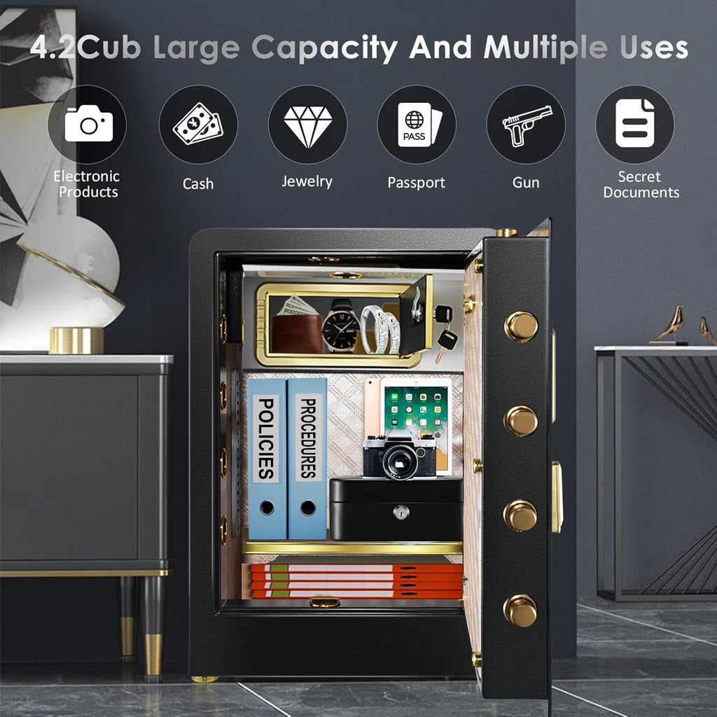 Large Fireproof Waterproof Safe Box with LCD Screen U621143
