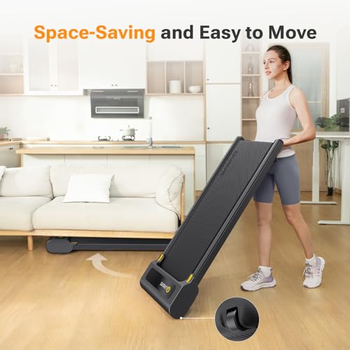 Manual Incline Under Desk Treadmill with Remote Control, LED Display E257